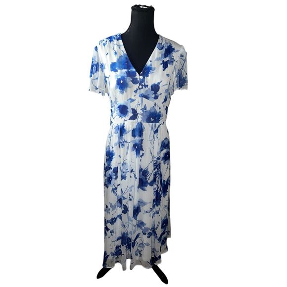 DKNY Iris Multi Printed A-Line Dress woman’s 14 Trendy wedding career - Picture 2 of 6